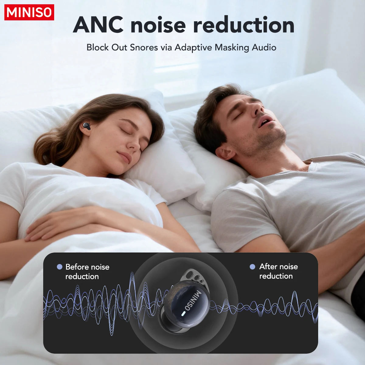 MINISO MS216 TWS Wireless Earbuds Bluetooth 6.0 Headphones AI Translator Earbuds TWS in-Ear Wireless Earphones Ultra-Light