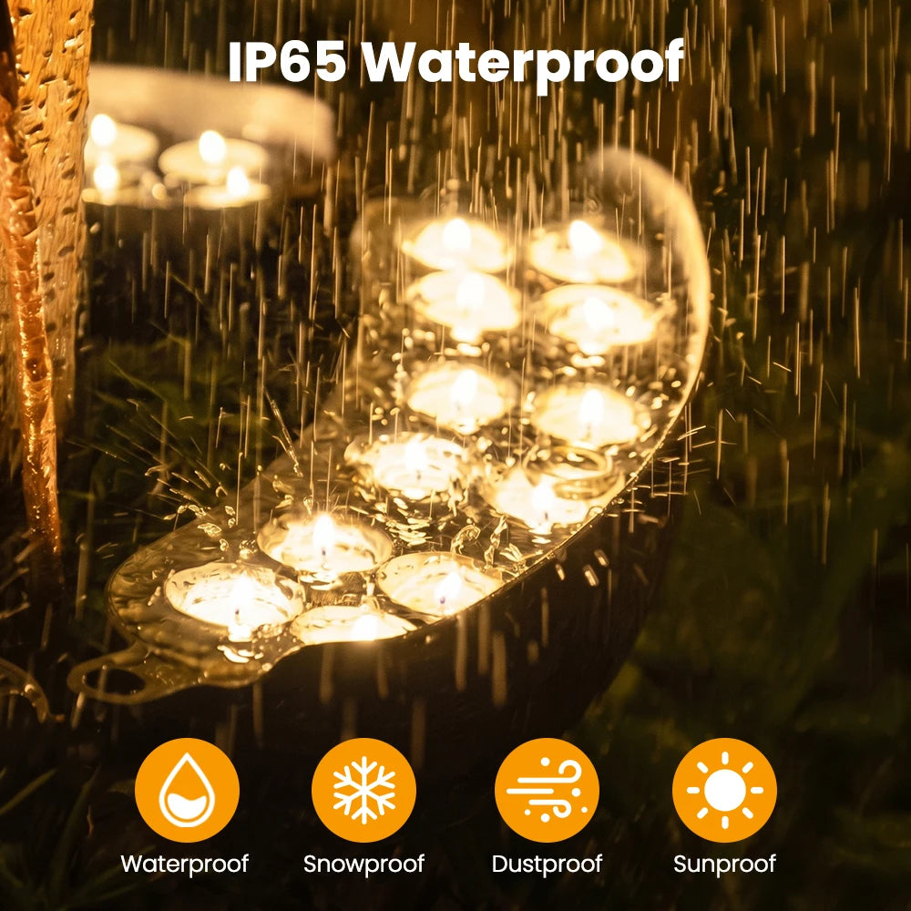 1-6Pcs Outdoor LED Tree Hugging Lamp 220V IP65 Waterproof Warm Light Garden Park Courtyard Decor Lamp Circular Tree Spotlight