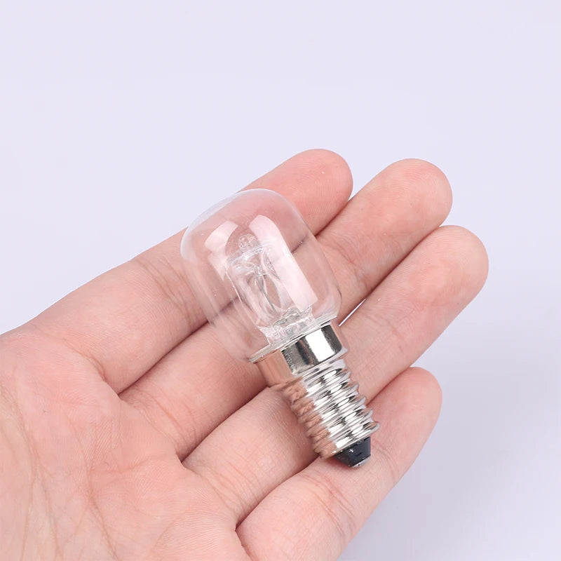 Oven Light 220v 25W High Temperature Resistant 500 Degree Oven Microwave Oven Bulb Salt Lamp E14 Small Screw Mouth