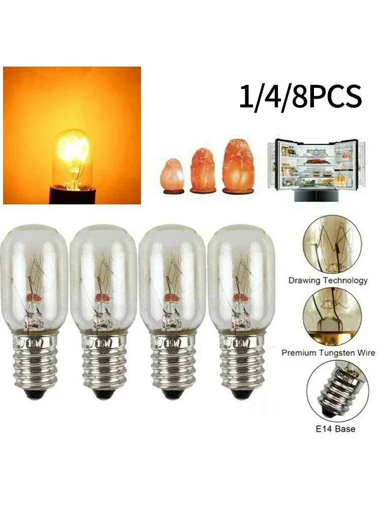 1pcs 15W 240V Bulbs E14 Salt Lamp Globe For Refrigerators Microwaves Wall Sconces Household Appliance Accessories