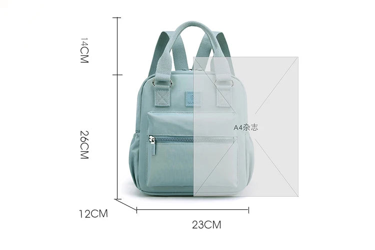 Fashion Women Small Travel Backpack Pretty Style Girls Shopping Backpack High Quality Durable Soft Fabric Daypack Backpack SAC