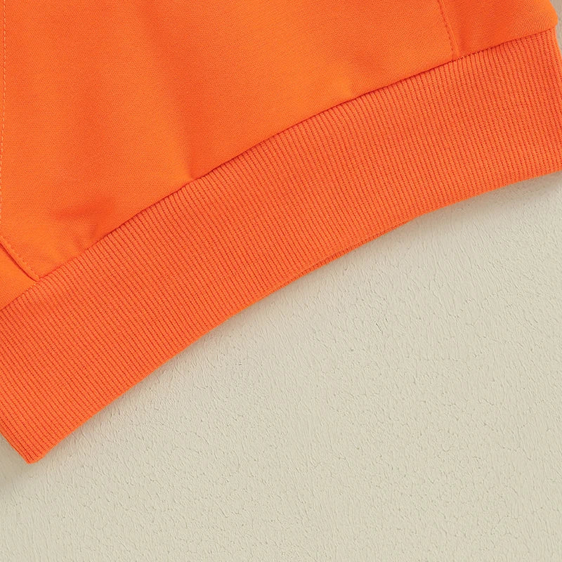 Toddler Hooded Sweatshirt – Solid Color Long-Sleeve Pullover
