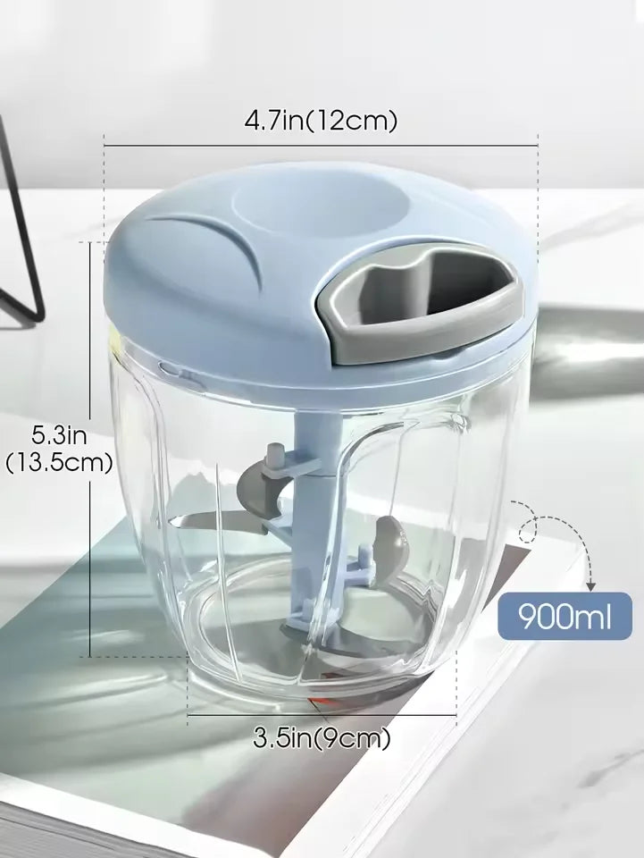 500/900ML Manual Meat Mincer Garlic Chopper Hand Pull Press Crusher Vegetable Grinder Chili Onion Cutter Kitchen Cooking Tools