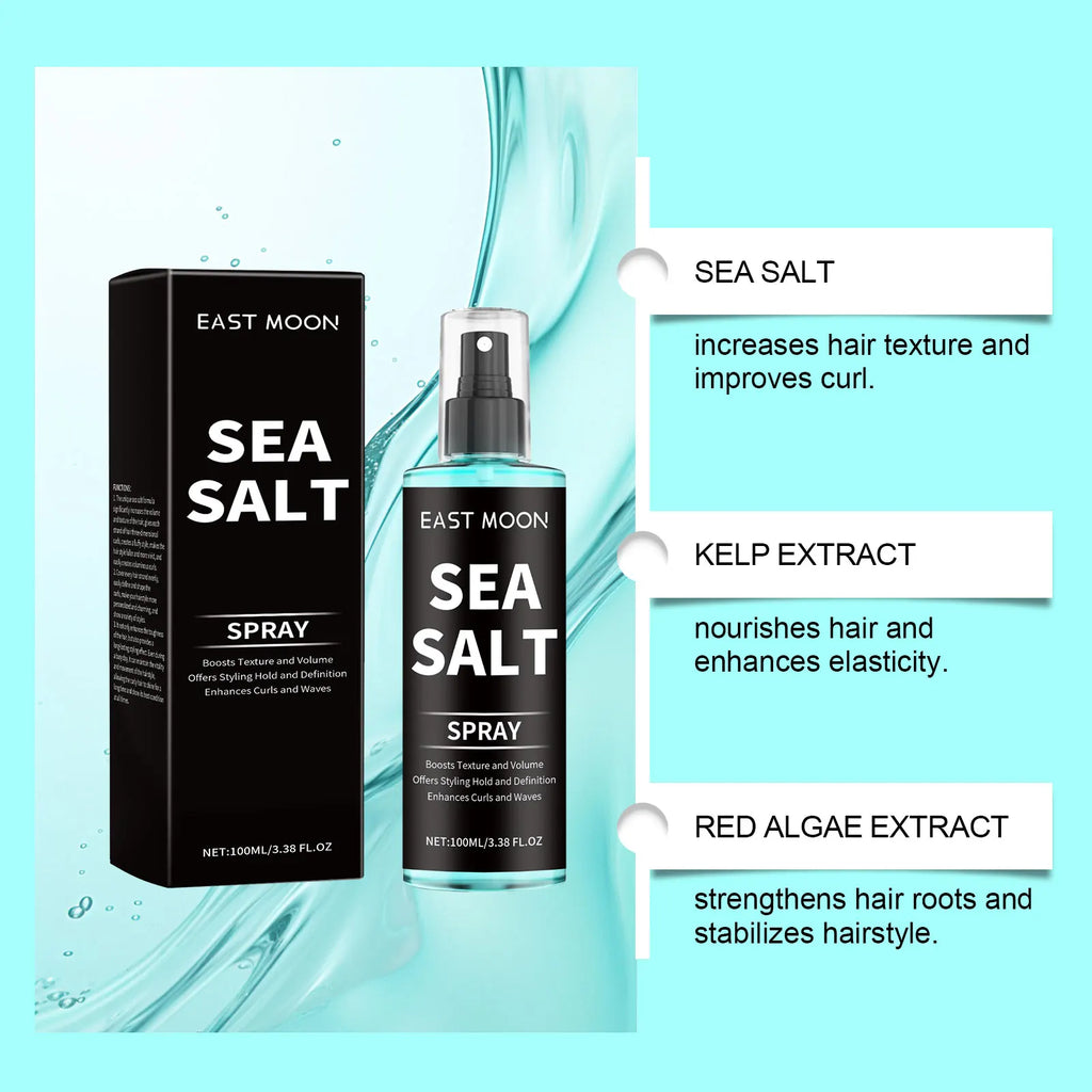 Lasting Hair Styling Set Sea Salt Spray Matte Hair Clay For Keep Hair Oil Edge Control Salon Hairdressing Mud Hair Holding