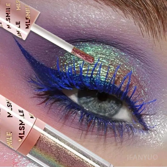 6 Color Metallic Liquid Eyeshadow Waterproof High Shine Long-Lasting & Smudge-Proof Glitter Brightening Stage Eye Shadow Makeup