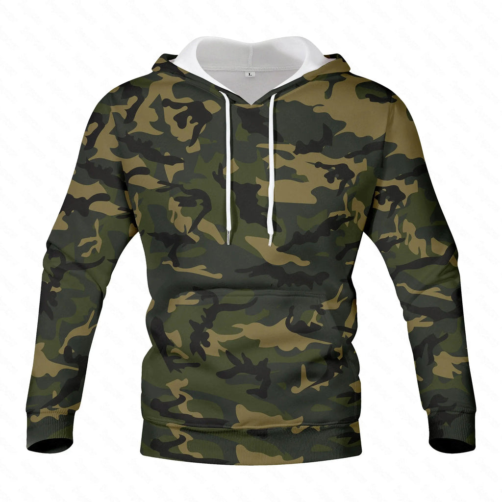 Camouflage Hoodies Men 2023 Spring Mens Military Hooded Sweatshirts Hoodie Male Street Hoody Army Green Sweatshirt Hip Hop S-4XL