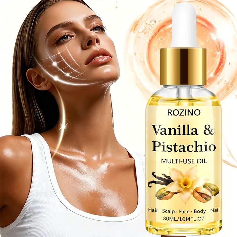 Rozino Multi-Purpose Moisturizing Care Oil, with a Light Texture That Is Easily Absorbed, Can Nourish Dry Skin and Soothe Tight, Dry Skin. Can Be Used for Facial, Body, and Hair Care, One Bottle Meets Multiple Moisturizing Ne
