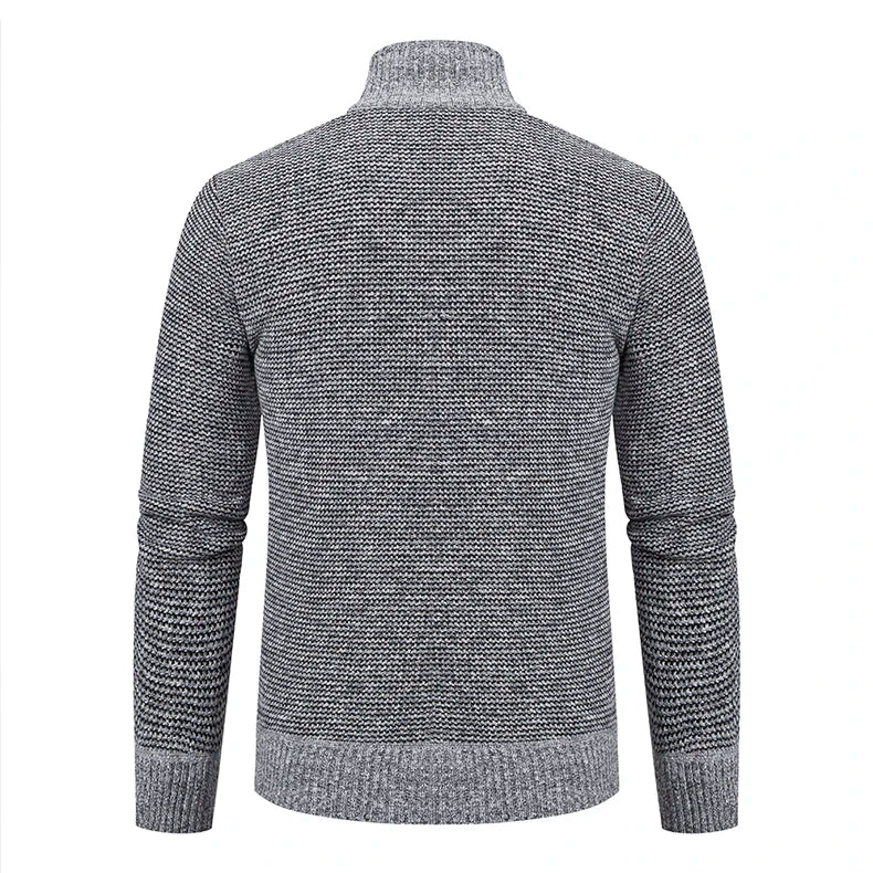 Autumn Winter Sweater Men's Loose Cardigan 2023 New Cold Cold High Neck Jumpers Patchworked Windbreaker Causal Jackets