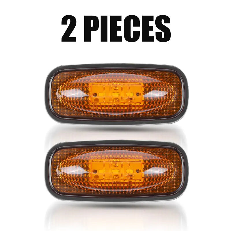 3led Truck Side Marker Light Adhesive Tape Turn Signal Lamp Rear Light Warning Stop Lamp Car Truck Trailer Tractor Lorry 12V 24V
