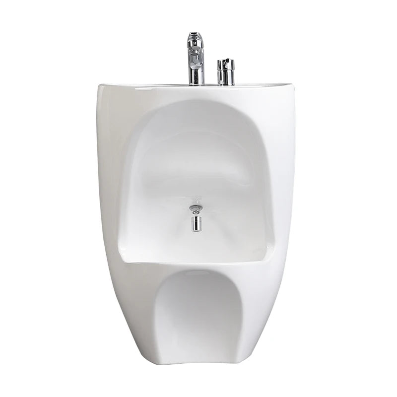 Manufacturers supply white ceramic washbasins, double-layer ceramic washbasins, bathroom sinks