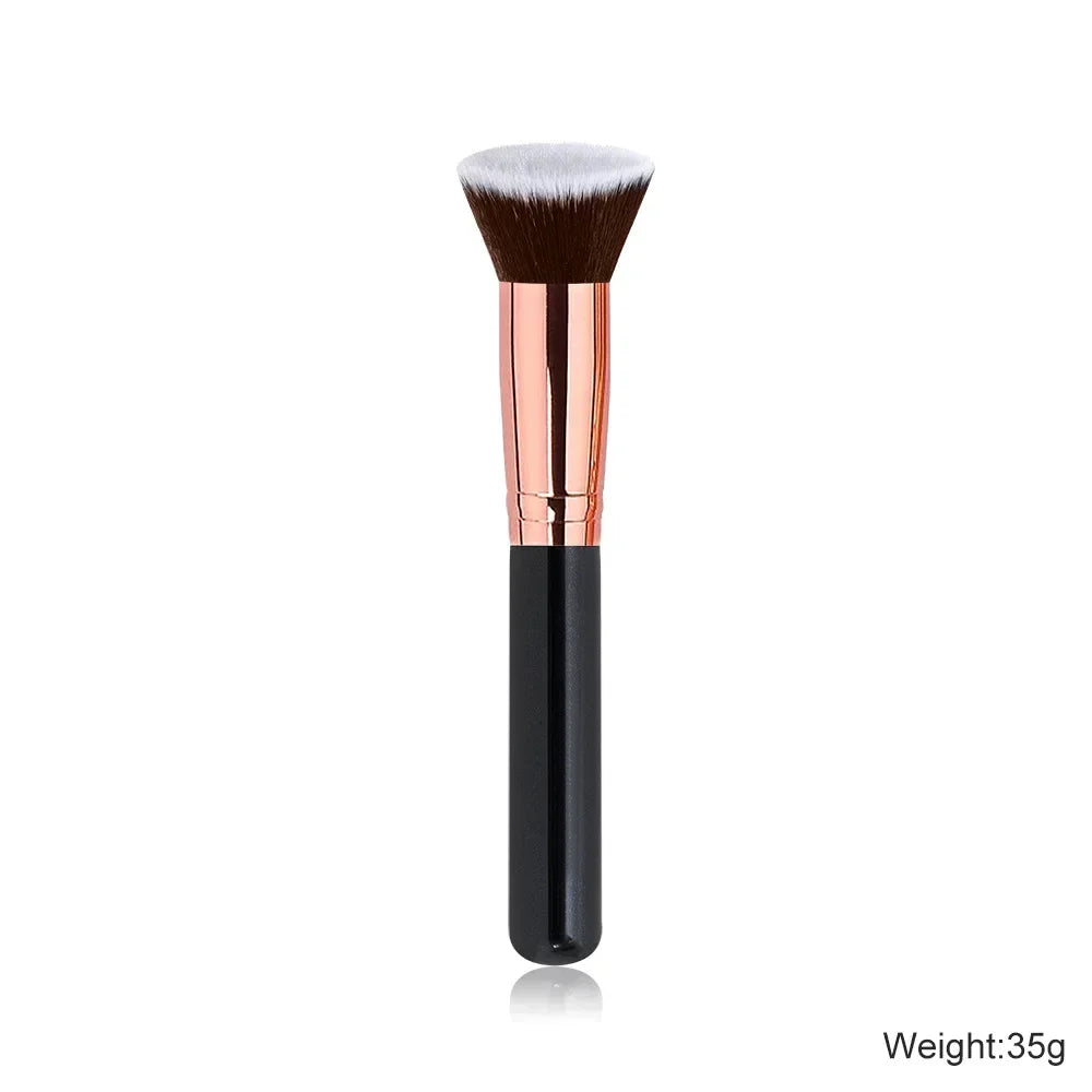 1pc Flat Makeup Brushes Kabuki Foundation Brush Liquid Cream Powder Contour Blending Face Repair Beauty Tools Brochas Maquillaje