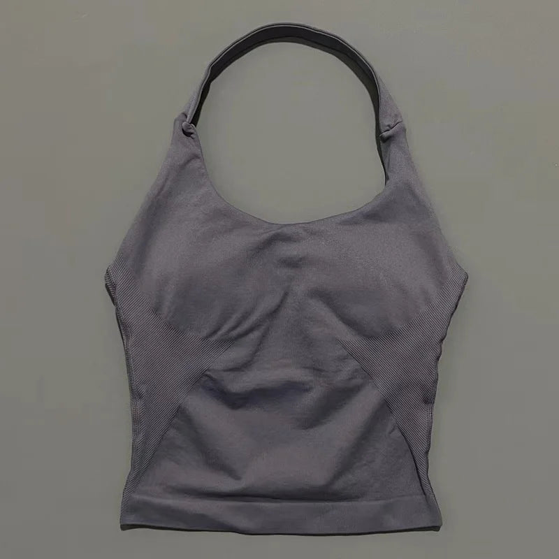 Women's Halter-Neck Sports Tank Top