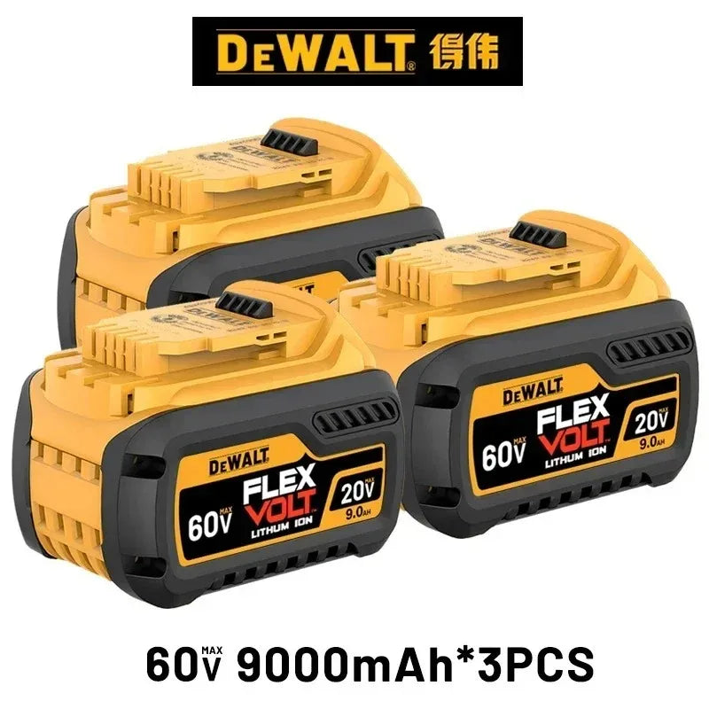 Original for DEWALT 20V/60V battery DCB606 DCB609 DCB182 DCB205 DCB206 DCB209 power tool 18V battery 6Ah 9Ah battery.