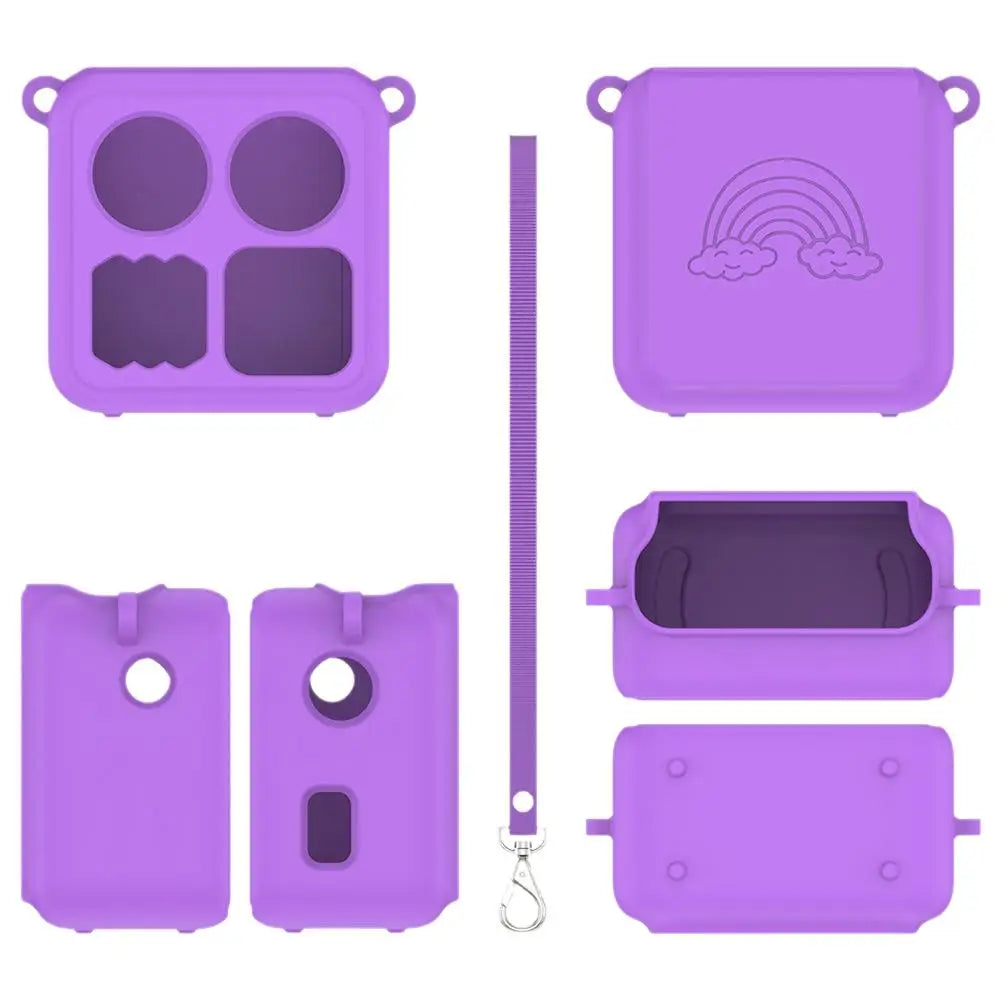 For Yoto Mini Small Audio Player Protective Case Can Hold Cassette Tape Hanging Rope Simple Solid Color Storage