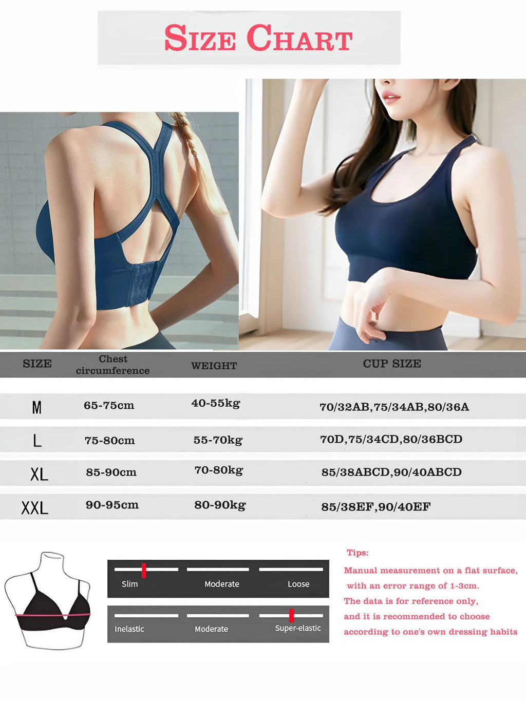 Seamless Sports Bra Shock Absorbing Support,Wire Free Yoga Running Tank Top with Beautiful Back Slim Cut Prevent Side Spillage
