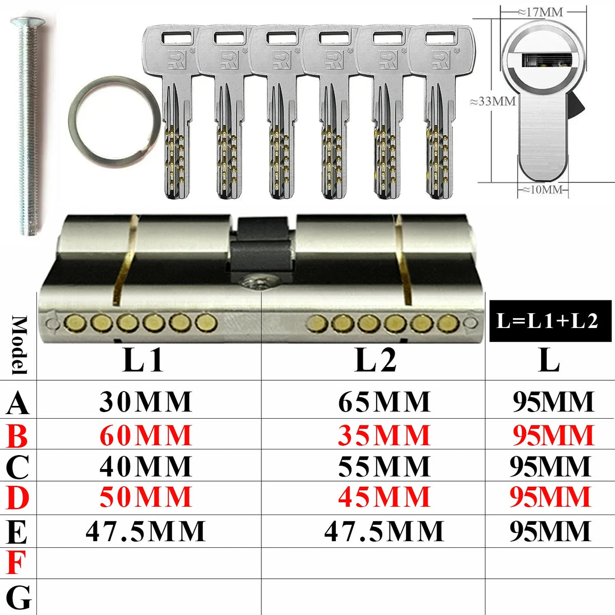 European standard high quality Cylinder door，11-pin anti-theft cylinder door  Entry door lock Cylinders for locks Entrance doors