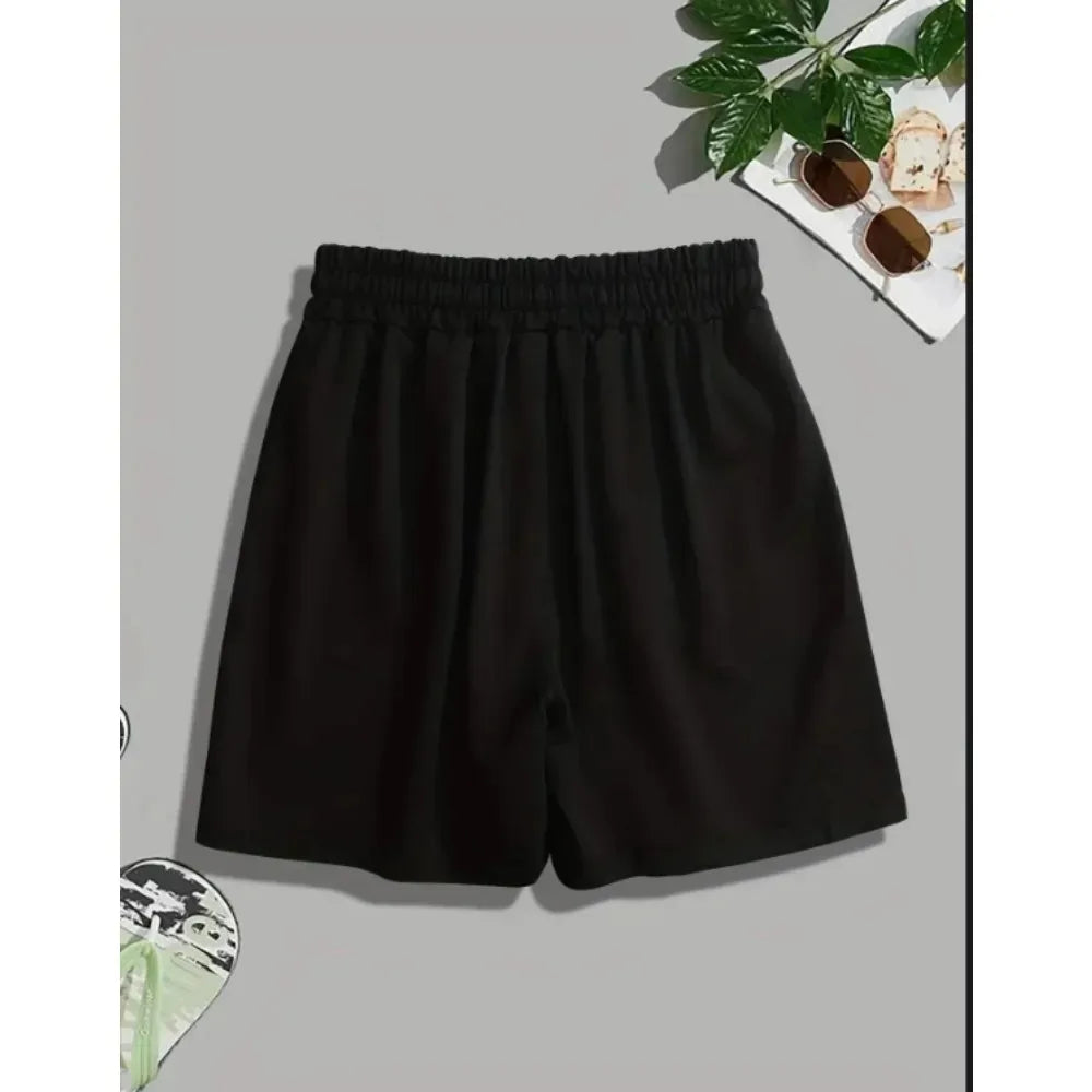 2026 Summer New Loose Casual Short Sports Pants Trendy Feminine Temperament Casual Loose Five Quarter Pants