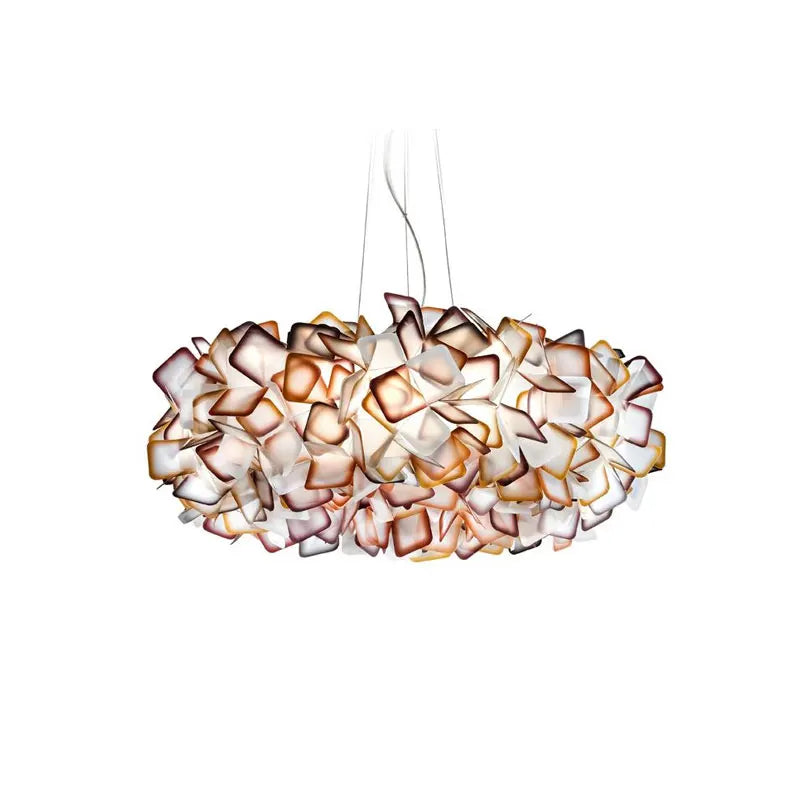 Nordic flower Petal Ceiling Chandelier Mama Non Mama Suspension lamp for Living Room Bedroom Restaurant art colorful cloud lamp