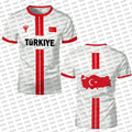 Türkiye 3D print sport Quickdry Breatha men women T-shirt outdoor football jersey fanTeam training apparel parent-child clothing
