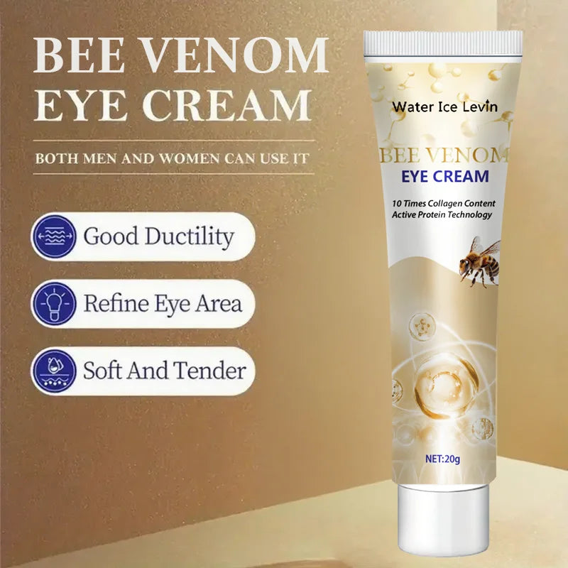Bee Venom Eye Cream 10X Collagen - Intense Firming & Hydration, Fast Absorption, Non-Greasy, Winter Renewal Care, All Skin Types