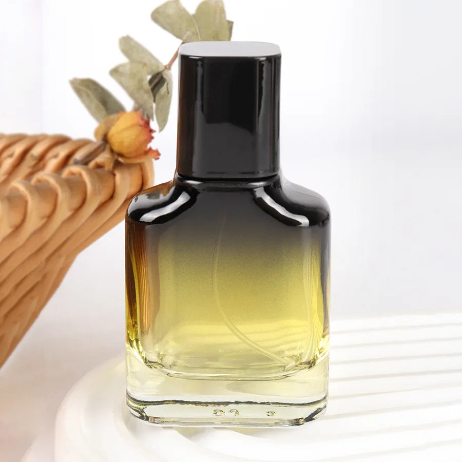 Perfume Bottles 30ml Spray Bottle Refillable Gradient Color Glass Cosmetic Packaging Travel Spray Bottle Portable Mist Atomizer
