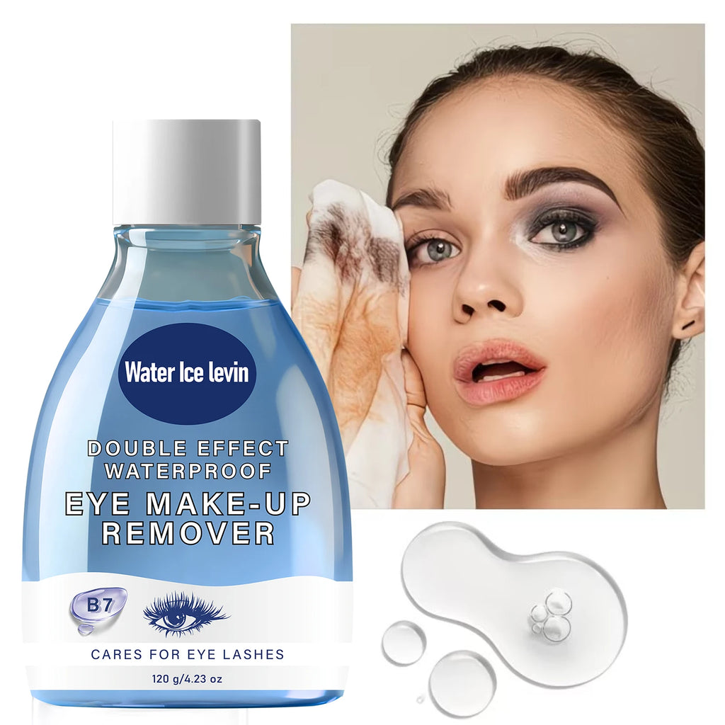 Waterproof Eye Makeup Remover – Gentle Double Effect with Hyaluronic Acid & Retinol for Lashes 120g