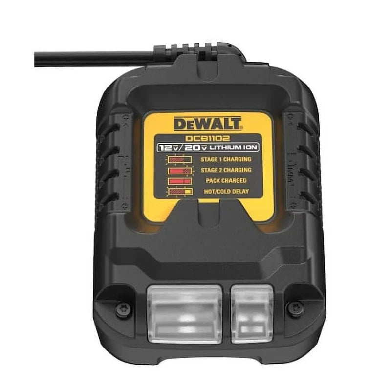 DEWALT Original Charger DCB1102 DCB1104 DCB118 18V/20V Internal Fan Cooled Lithium Battery Universal Charger