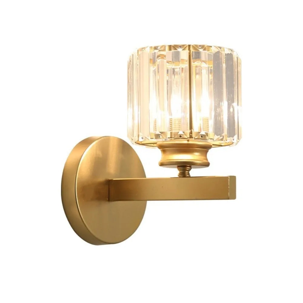 Light Luxury Crystal Wall Lamp LED Lighting 3 Colors Changing Night Light Wall Mounted Dimmable Decorative Lamp Room Lighting