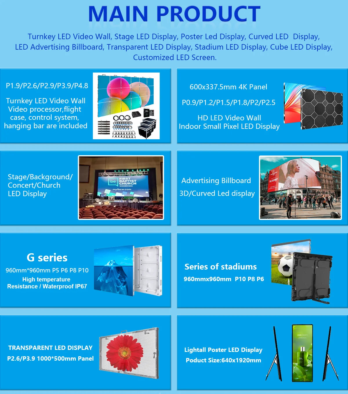 New Arrival Indoor Outdoor Capacitive  Stand Floor Advertising Poster Screen Full Color Digital LED Display Screen
