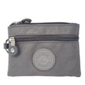 Durable Canvas Money Coin Purse Waterproof Wear-resistant Credit Card Holoder with Key Ring Wallet Money Bag Male Female