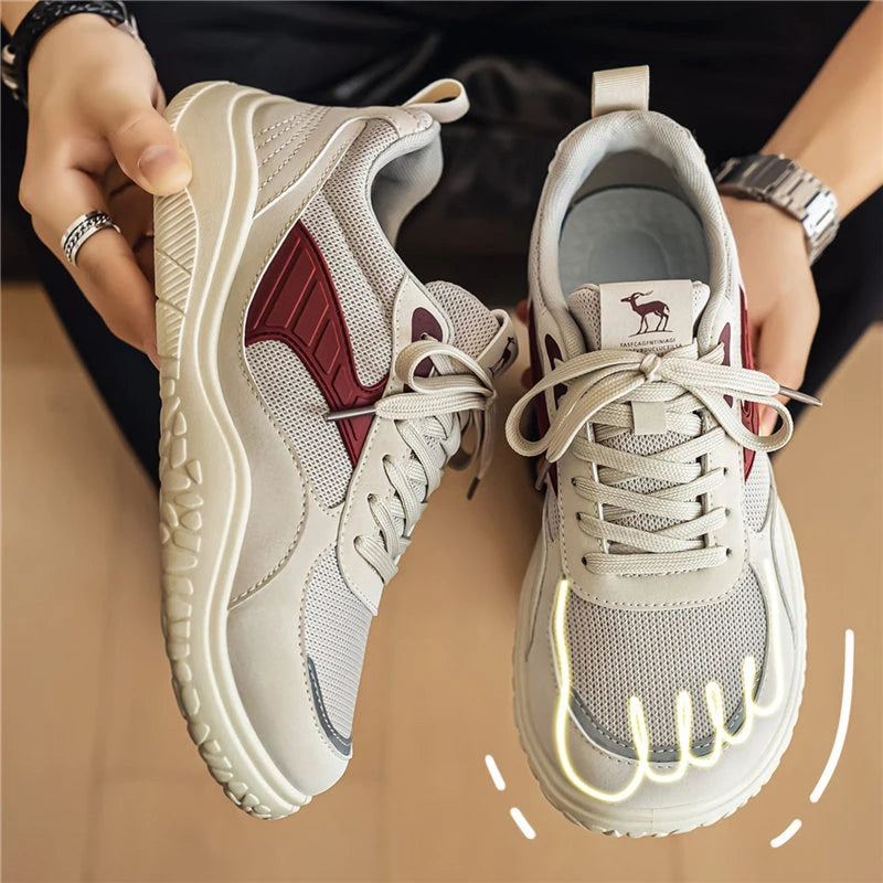 Mens Casual Shoes Wide Toe Box Outdoor Lightweight Running Sneakers Mesh Anti-slip Soft Fashion Men's Shoes