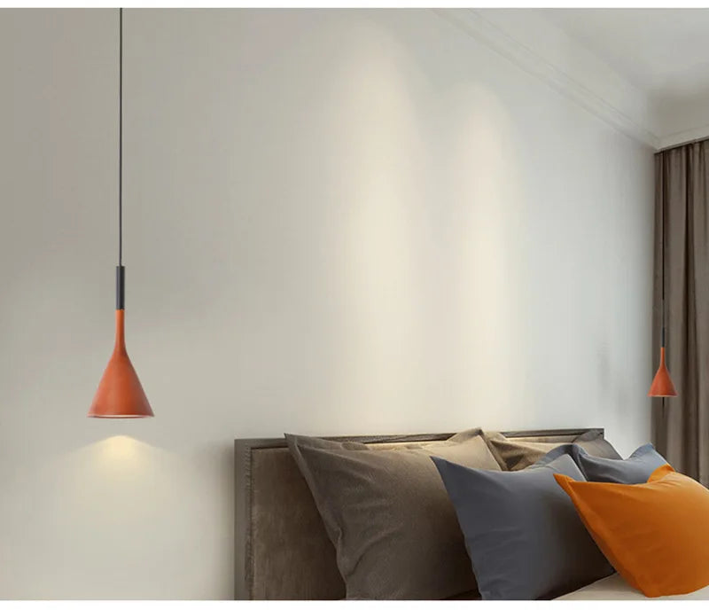 Modern Nordic Pendant Lights Simple Lamps Multicolor Fixtures Bedroom Table Dining Room Hanging Lamp Lampshade Home Chandeliers