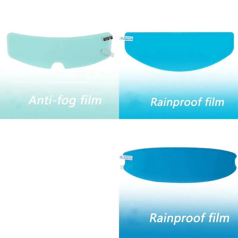 Motorcycle Helmet Anti-rain and Anti-fog Films Safety Driving Durable Nano Coating Clear Sticker Film Motorbike Accessories