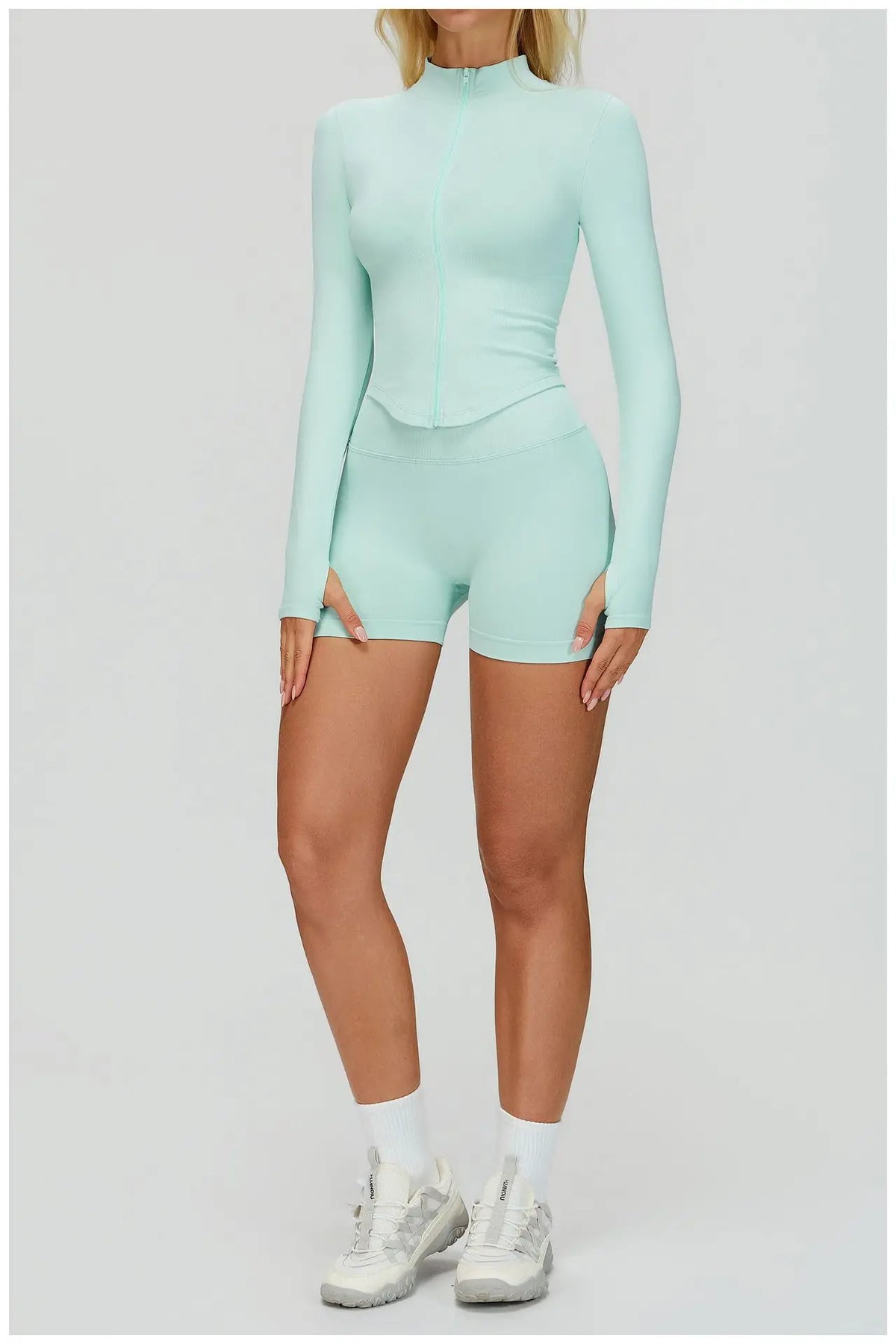SWELTERING 2/3PCS Seamless Yoga Set Gym Clothes Sportswear Fitness Suits Women Workout Bra Crop Top Long Sleeve Sports Suits