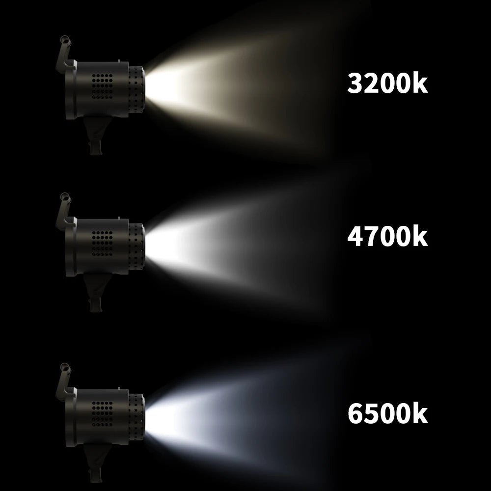 SH Bowens 135W Photography COB Video Light  Dimmable 3000-6500K For Softbox Lighting Portrait Flash Studio Video Live Streaming