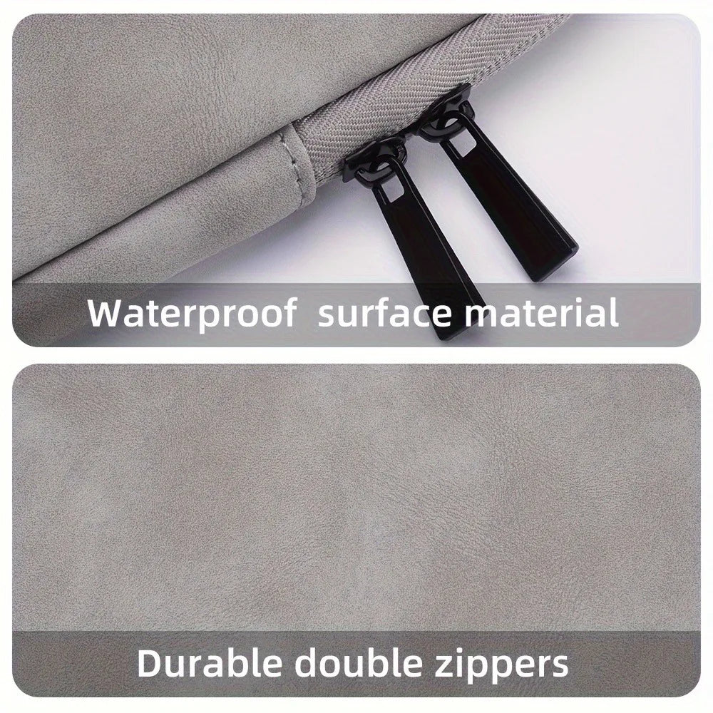 PU Leather Laptop Sleeve 11–15.6 Inch