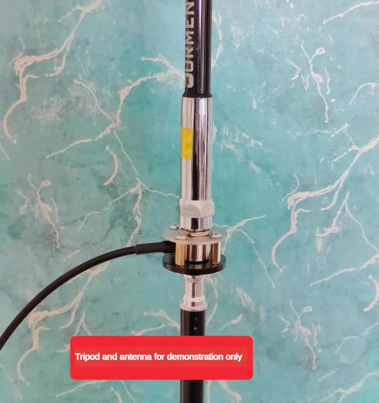 Tripod Antenna Installation Bracket Outdoor Portable M Pipe Head Base 1/4 Inch Threaded UV+Shortwave