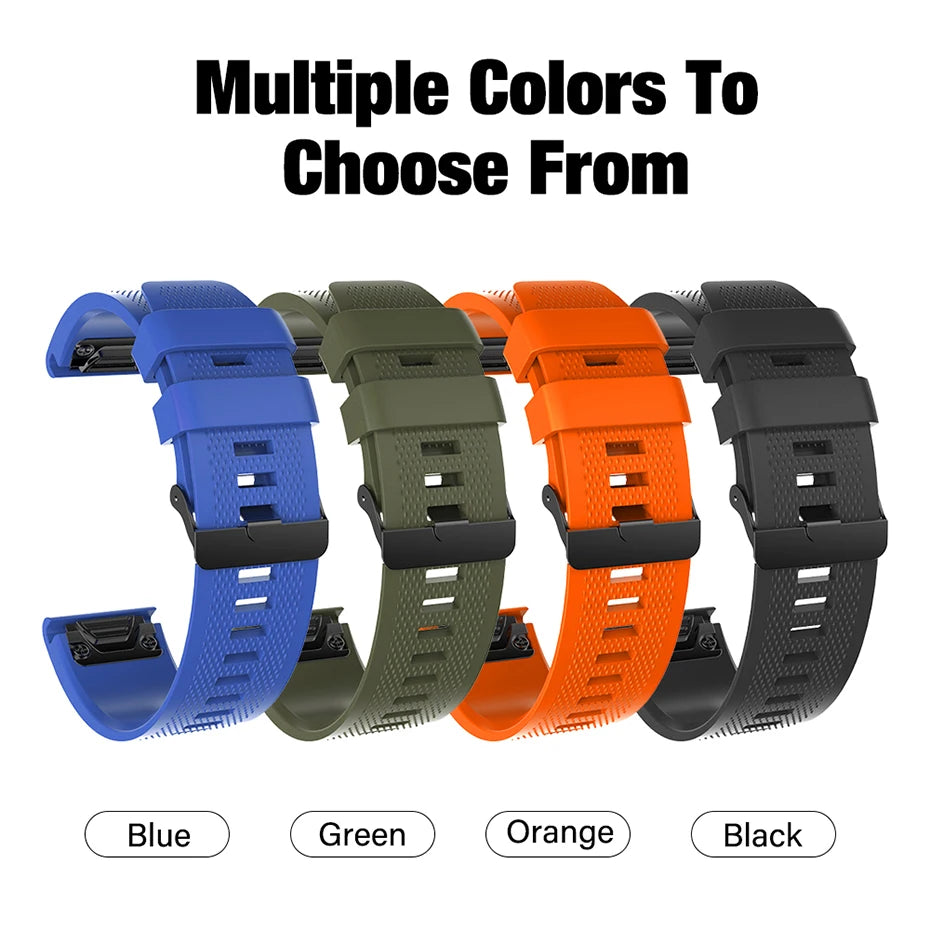20mm 22mm 26mm Watch Strap For Garmin Fenix 5 6 S X 6X 7 7X 7S Pro Forerunner 265 165 255 Music Venu Sq 2 QuickFit Band Bracelet