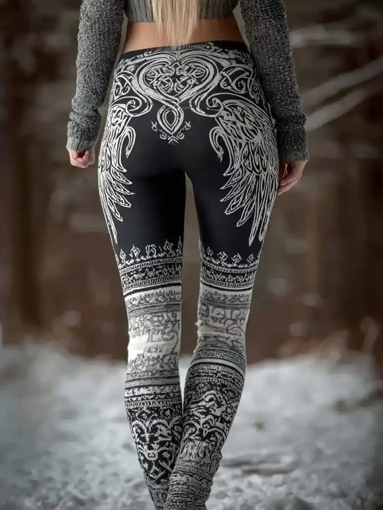 Fashion 3D Print Women's Leggings Stretchy Workout Leggings Slim Tights Sexy Yoga Pants Trendy Cool Trousers Fashion Clothes