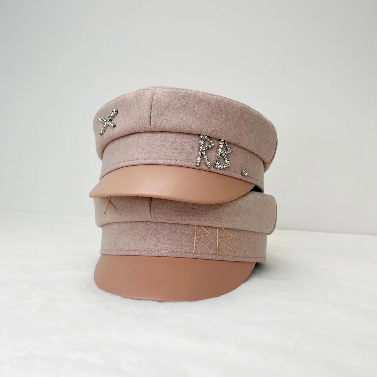 Winter Ladies Luxury Design Brand Octagonal Cap Letter Military Cap Pink Khaki Newsboy Hat Fall Baker Boy Cap Designer Cap
