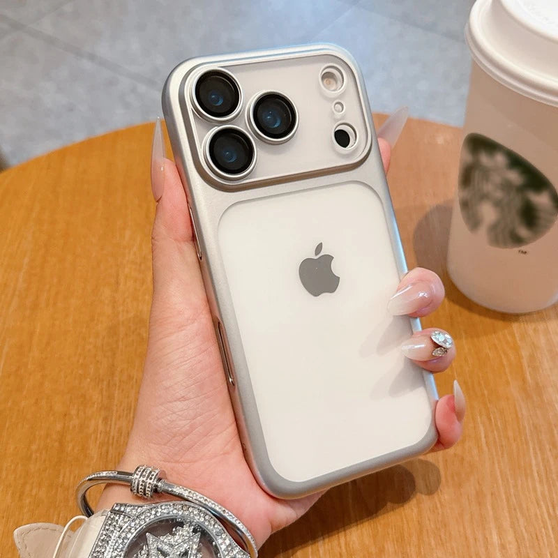 Luxury Soft Matte Phone Case For iPhone 11 12 13 14 15 16 17 18 Pro Max Plus Air Electroplating Silicone Bumper Back Cases Cover