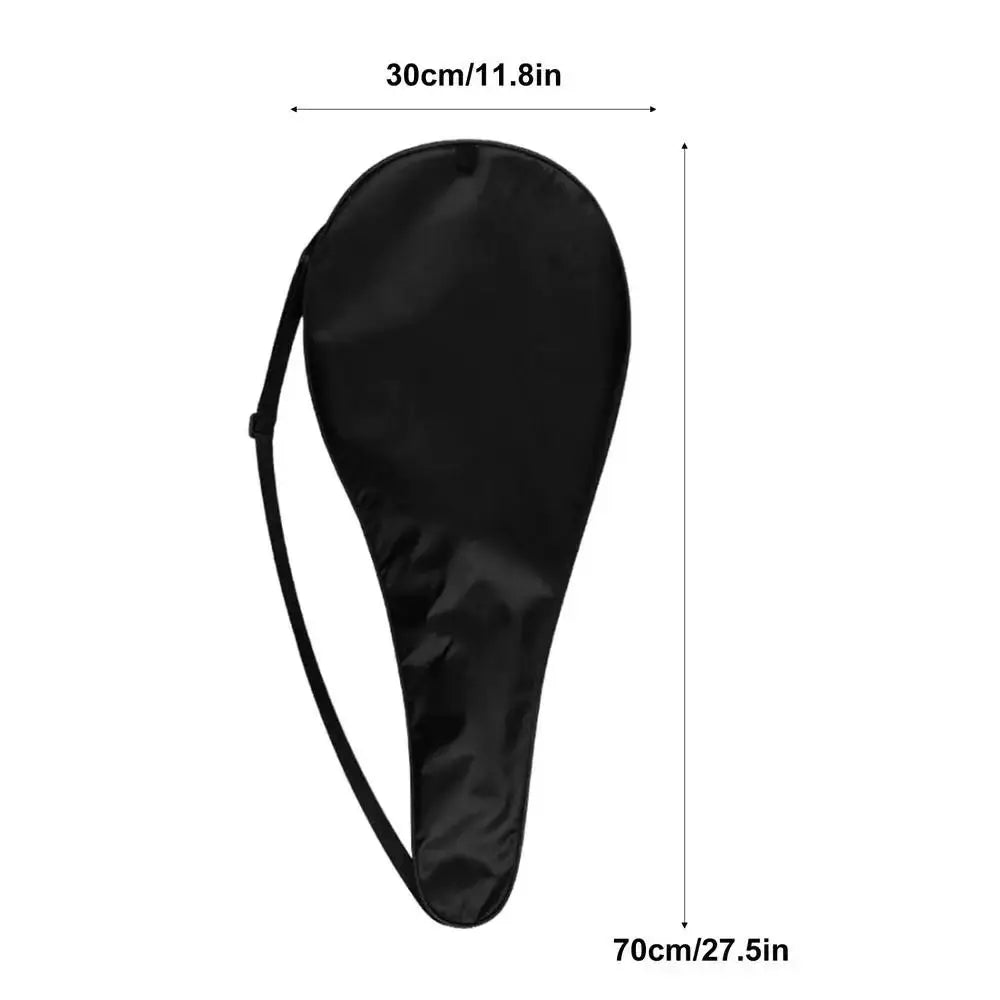 New Oxford Cloth Tennis Racket Bag Waterproof Lightweight Single Shoulder Tennis Bag Black Tennis Racket Protective Cover