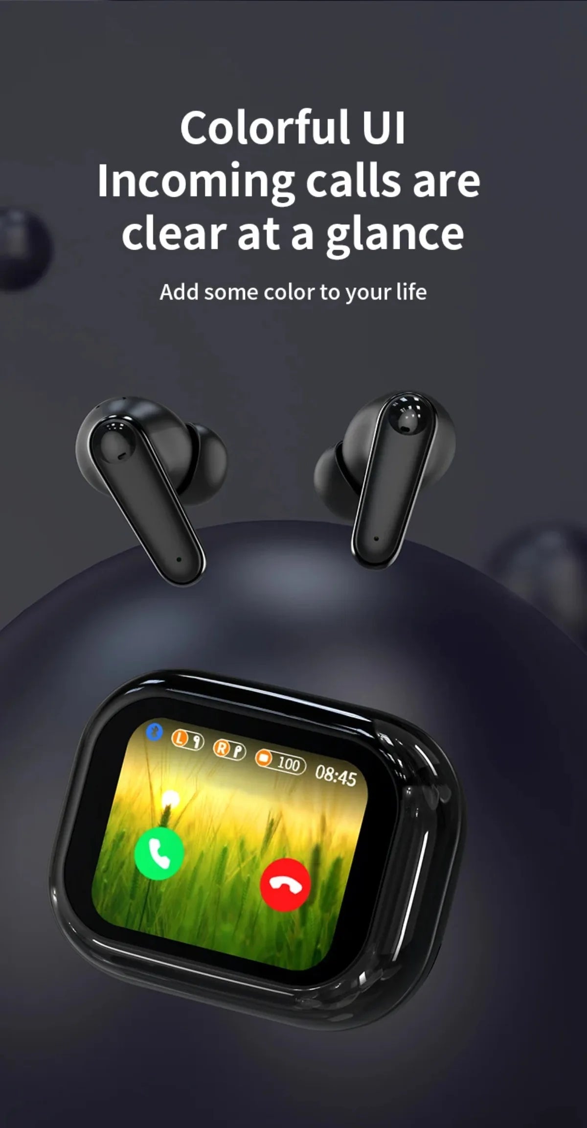 Smart Touch Control Translation Headphones Language Translator Bluetooth Wireless Earphone Noise Cancelling Music Sports Earbuds