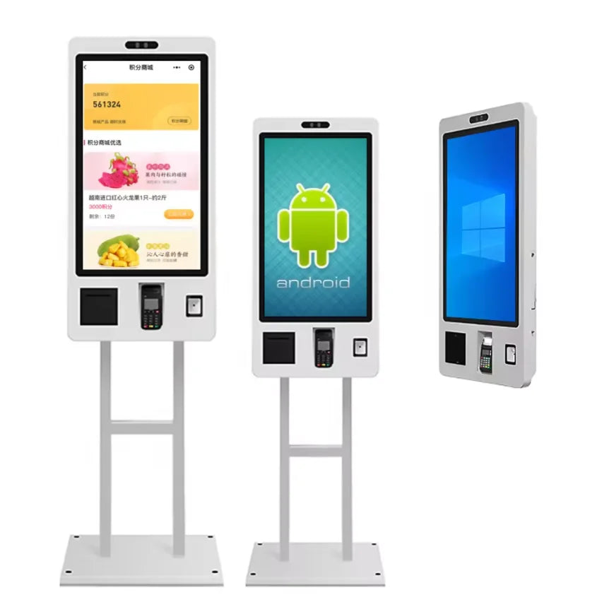 21.5 Inch Capacitive Touch Screen LCD Self-Service Ordering Machine For McDonald's/KFC Payment Order Kiosk For Restaurants