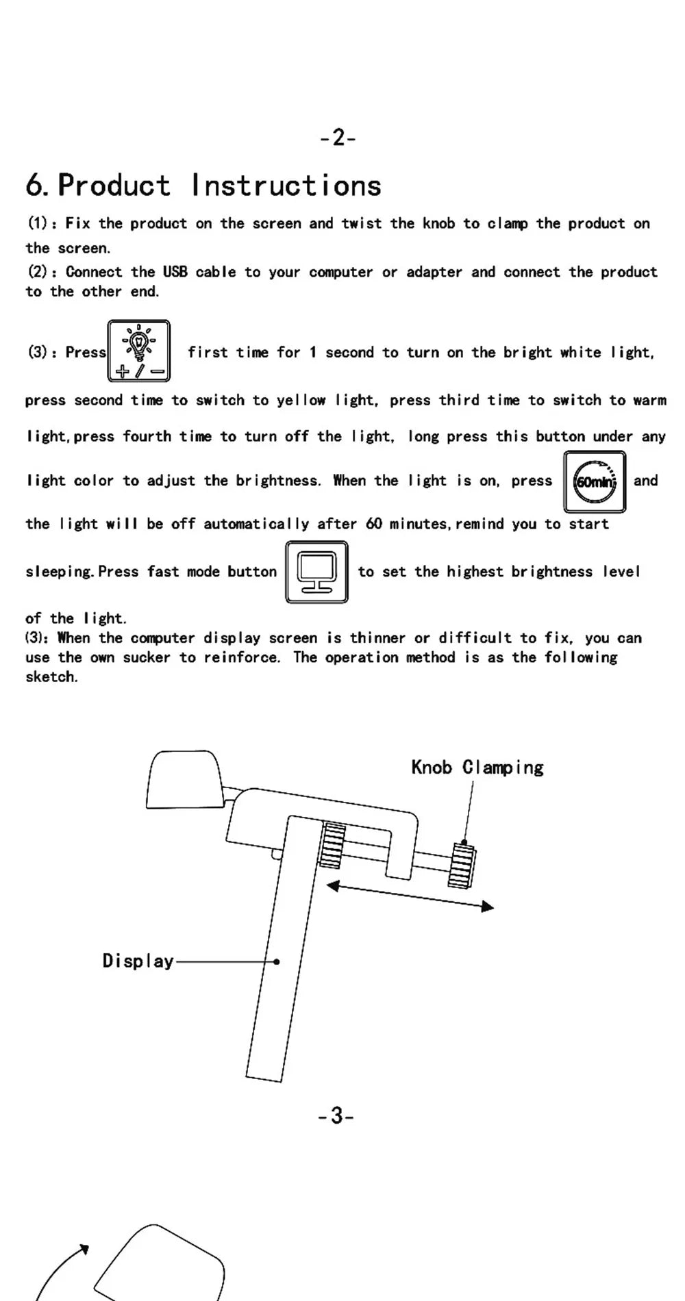 Screen LED Bar Desk Lamp PC Computer Laptop Screen Lamp  Hanging Light Bar Table Lamp Office Study Reading Light For LCD Monito