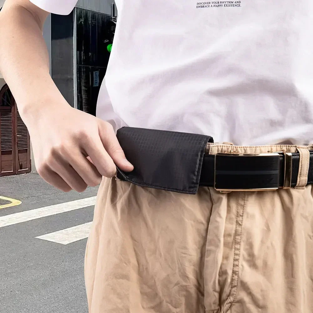 NEW Conceal Anti-Theft Money Belt Bag RFID Blocking Travel Pouch for Women & Men Small Wallet for Credit Card ID Cash Passport