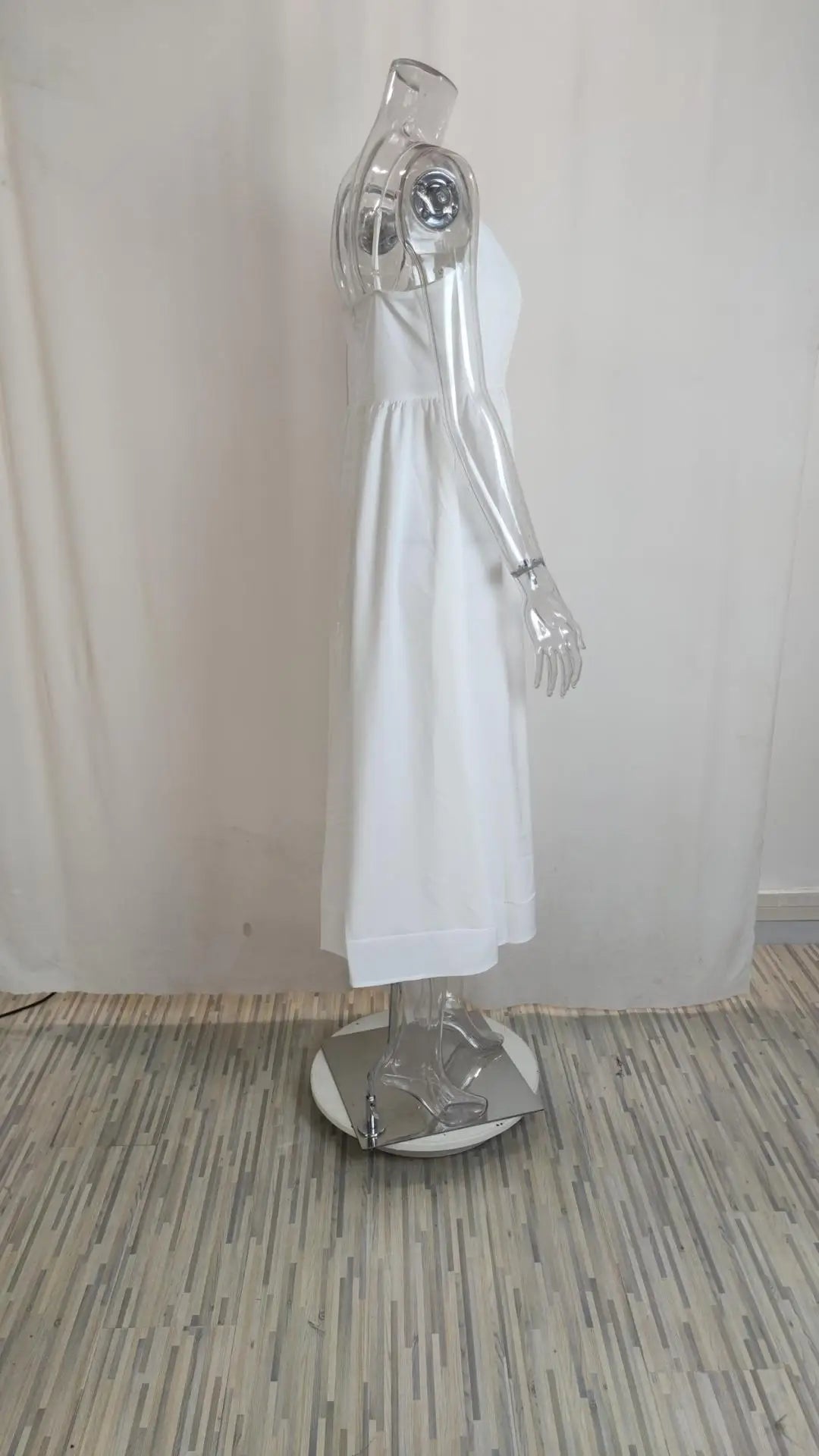 Summer U-neck Casual Female Vintage Elegant  Spaghetti Strap Dress Women Elegant Solid Sleeveless A-line Midi Women's Dresses
