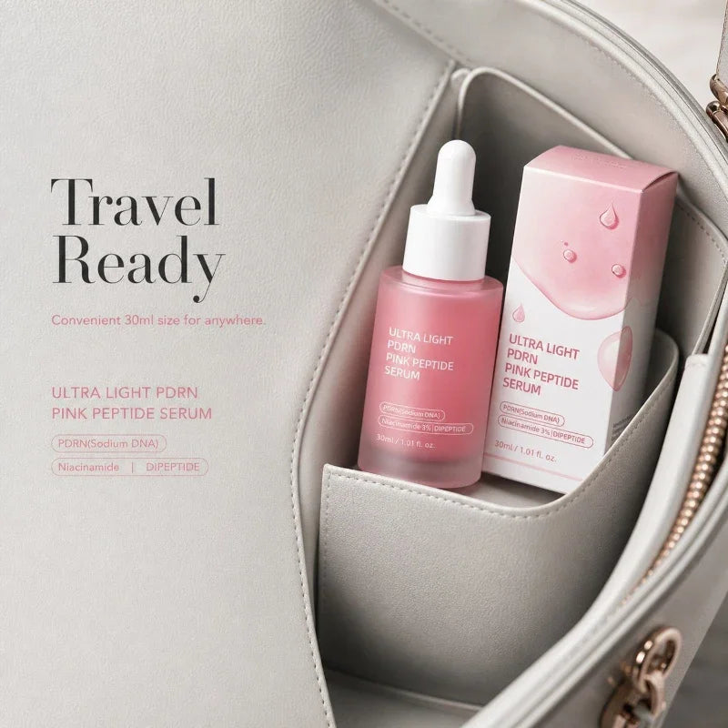 Pdrn Pink Peptide Serum Nad+ Collagen Firming Facial Essence Niacinamide Hydrating Serum Improve Elasticity Nourishing Face Care