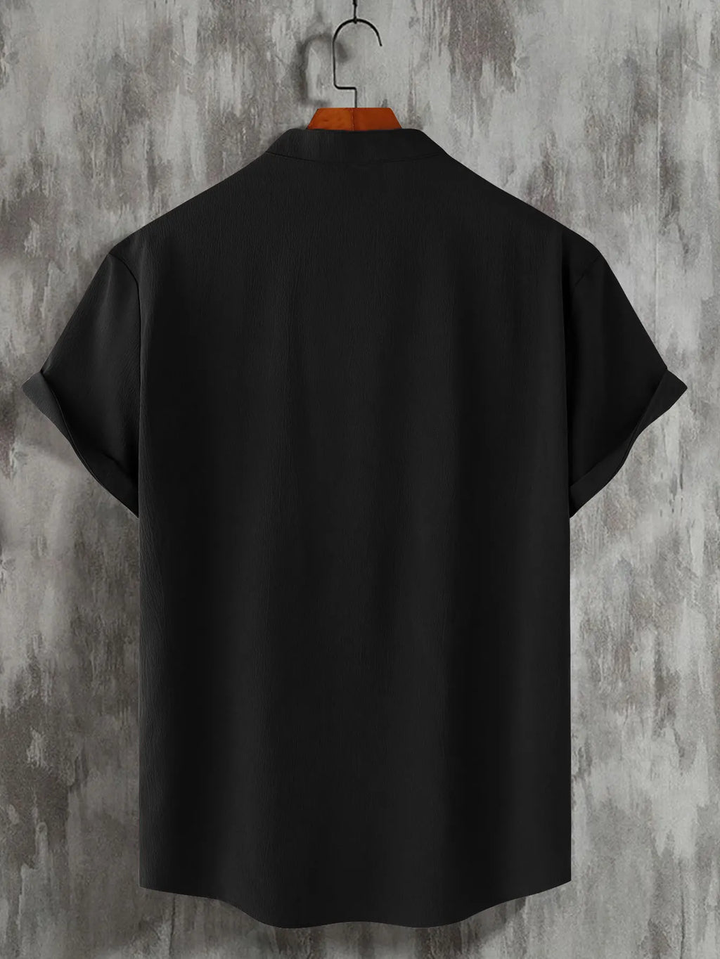 Summer Fashion Men's Short Sleeve Button Down Henley Shirts Casual Solid Beach Shirt