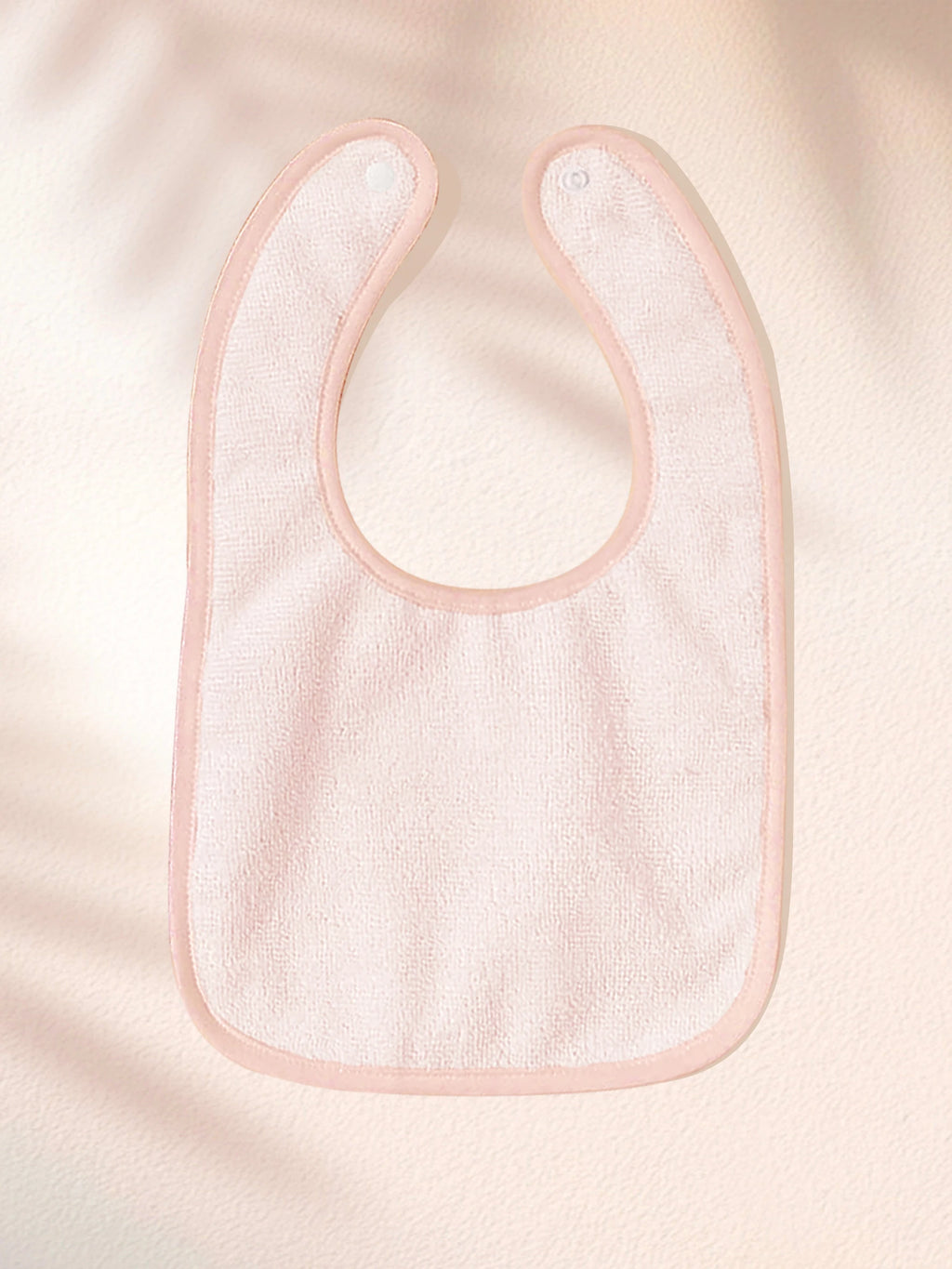 4pcs Soft And Absorbent Solid Color Button Closure Unisex Baby Bibs